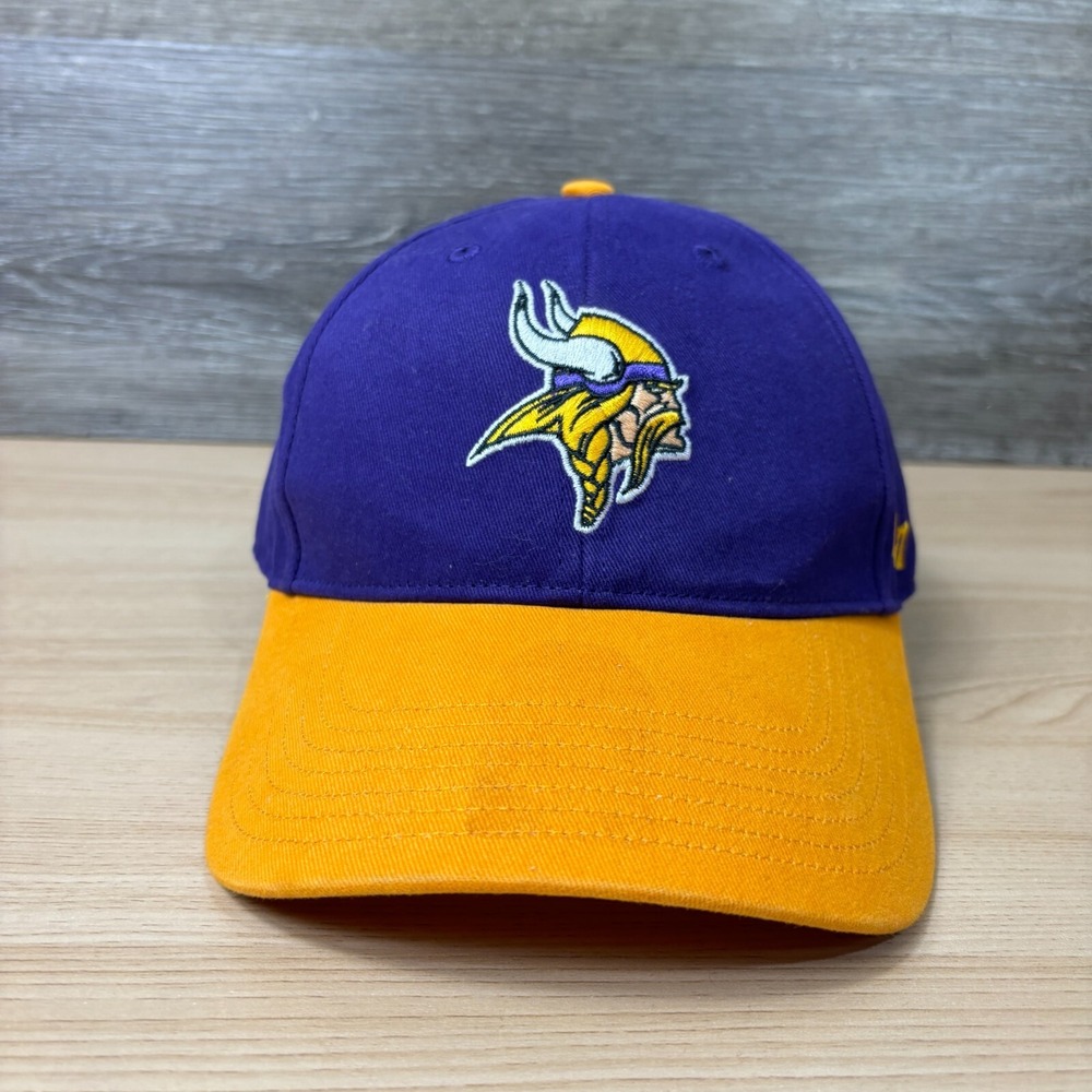 Minnesota Vikings Hat Cap Strap Back Youth Boys Purple NFL Football '47‎